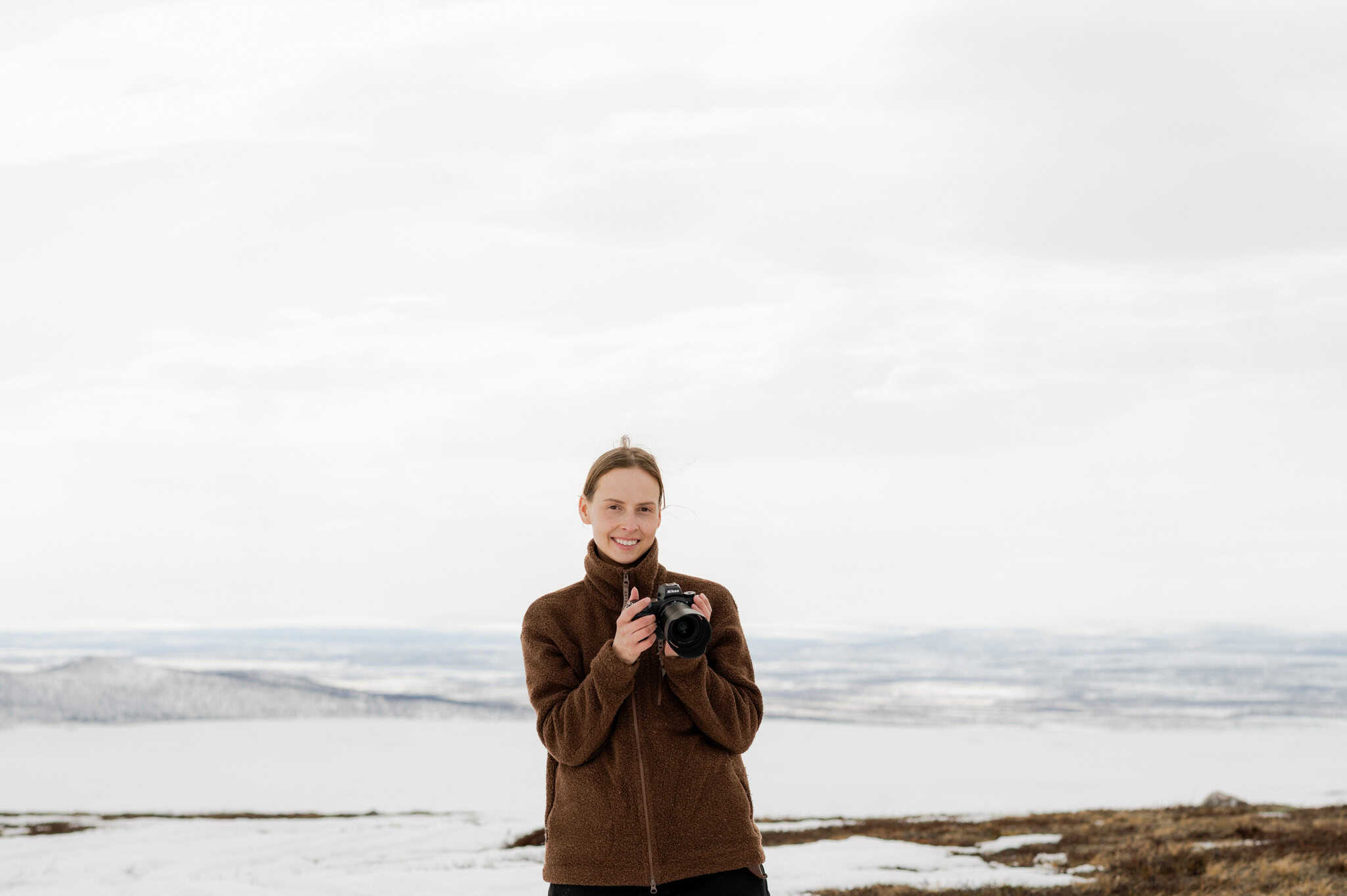 arctic photographer anne katja gaup on the white tundra